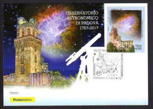 Italia 2017 : Osservatorio di Padova - Cartolina Ufficiale Poste Italiane - Imagen 1 de 1