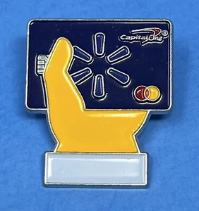 Walmart Lapel Pin Employee Capital One Credit Card Advertising Enamel - Picture 1 of 3