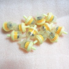 10x 1/4'' 6-7mm Hose Motorcycle Scooter Gasoline Filter Clear Inline Gas Fuel