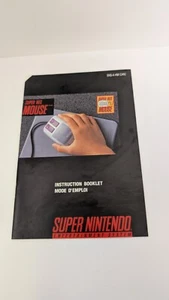 Super Nintendo SNES MANUAL ONLY Super NES Mouse SNS-A-HM(USA) - Foto 1 di 2