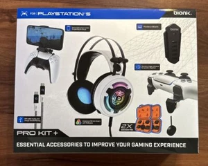 New Sealed Bionik Pro Kit+ (1755635) For PS5 PlayStation 5 w/ 2x Quickshot Pro - Picture 1 of 6