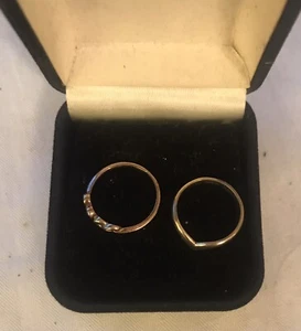 2 Silver Rings Size:L - Picture 1 of 6
