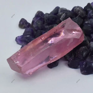 Piedra preciosa suelta cruda sin cortar natural áspera de zafiro rosa 338,52 quilates CERTIFICADA - Imagen 1 de 13