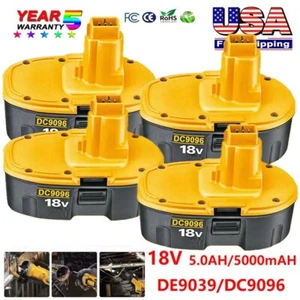 (✅4-PACK) 18V For Dewalt 18 VOLT XRP DC9096 DC9098 NiMH Battery NEW 5.0Ah DW9096 - Picture 1 of 18