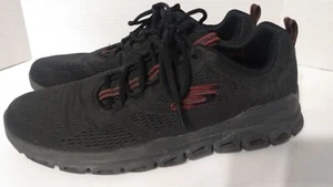 Skechers Mens Glide Step Fasten Up 232136 Black Running Shoes Sneakers Size 14 - Picture 1 of 10