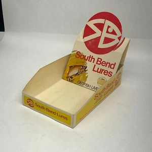 SELTENE SOUTH BEND ANGELKÖDER ARBEITSPLATTE HÄNDLER DISPLAY PAPIER AUSKLAPPBARE BOX - Bild 1 von 6