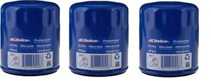 Set of 3 Genuine GM Engine Oil Filter ACDelco Pro PF64 PF64F 12696048 12640445 - Picture 1 of 1
