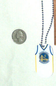 NEW Golden State Warriors Dubs #11 Clay Thompson White Jersey Necklace Key Chain