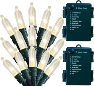 Christmas Lights - Battery Operated String Lights 50 LED Mini Lights 8 Modes Chr - Picture 1 of 7