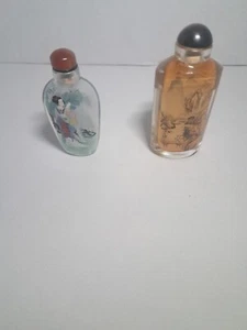 2pk Snuff Bottle Hand Painted - Picture 1 of 7