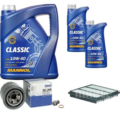 Mahle Inspección Set 7L mannol Classic 10W-40 para Mitsubishi Pajero Sport Yo - Imagen 1 de 4