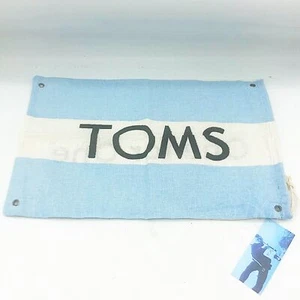 Bolsa de zapatos Toms con bandera uno por uno bolsa de polvo azul claro blanco - Imagen 1 de 2