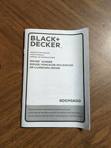 55 W Negro Decker BEW230-GB Detalle Lijadora de ratón