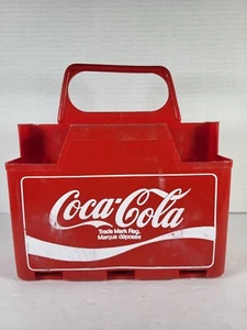 Coke Coca-Cola Plastic Vintage 6 Bottle Carrier Clean Collectible 1977 - Imagen 1 de 18