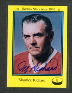 1992 Sport-Flash Autographs #9 Maurice Richard *16686