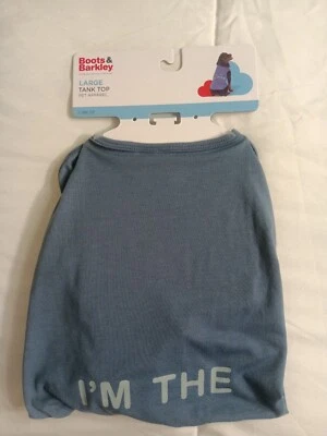 Camiseta sin mangas grande Boots and Barkley ropa para mascotas perro #A55 Foto 1 de 4