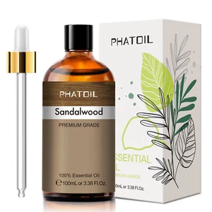 Sandalwood Essential Oils for Diffuser,Candle and Soap Making,Skin - 3.38 FL Oz - Picture 1 of 9