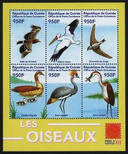 Guinea 2001 - Mi-N.o 3512-3517 ** - Estampillada sin montar o nunca montada - Pájaros / Aves - Imagen 1 de 1