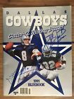 Emmitt Smith / Troy Aikman Dallas Cowboys AUTOGRAPHED Vintage Bluebook 1991