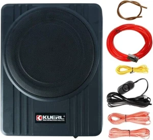 Woofer 10 pollici slim sotto sedile subwoofer attivo per auto con kit amplificatore 800 W - Foto 1 di 9