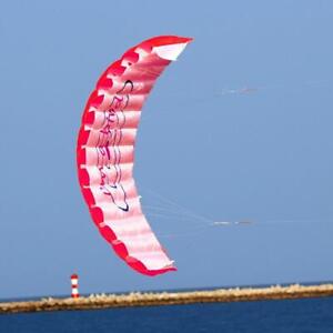 Outdoor-Strand-Surfen Kite Dual Line Parafoil Parachute Stunt Sport Red Kite Spi