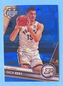 Zach Edey Sapphire Refractor 23-24 Bowman U Chrome Sapphire Purdue Neuwertig - Bild 1 von 2