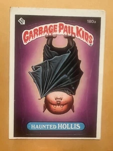 1986 Vintage Haunted Hollis Garbage Pail Kids Topps Sticker Card #180a - Picture 1 of 2