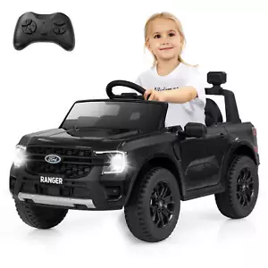 12V Licensed Ford Ranger Kids Ride on Car W/ Storage Basket Remote Control - Picture 1 of 8
