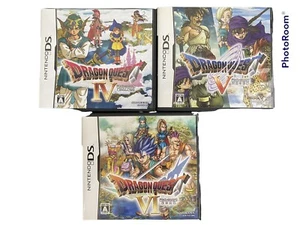 Dragon Quest 4 5 6 Nintendo DS 3DS NDS 3Games set Japanese Used - Picture 1 of 6