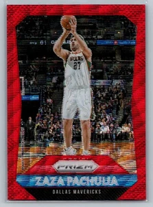 2015-16 Panini Prizm Panini Zaza Pachulia #90 Red Wave #/350 Dallas Mavericks - Picture 1 of 2