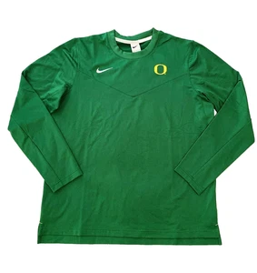 Nike Oregon Ducks Long Sleeve MicroFleece Football Top Men's L Green DJ5128 - Picture 1 of 2