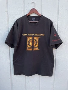Vintage 2000s God Of War 2 PS2 Video Game Promo XL Black T-shirt - Picture 1 of 8