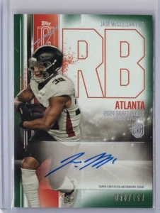 JASE MCCLELLAN NFL 2024 Topps Signature Class RC Auto Green 056/150 #RCA-JM Card - Picture 1 of 2