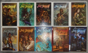 10 jack sparrow books  1 2 3 4 5 6 7 9 12 rob kidd LOT ex-library HARDCOVER - Picture 1 of 14
