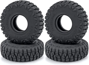4 Stück 1,0 Zoll Schlammgreifer Gummireifen 1,0 Rad Reifen 62 * 22 mm für Axial SCX24 900 - Bild 1 von 12