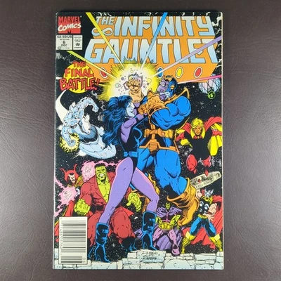 Infinity Gauntlet #6 - Bajo grado - Quiosco - MCU - ¡Cubierta clásica de George Pérez! Foto 1 de 4