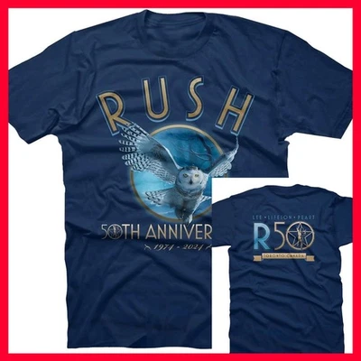OFERTA 30% - RUSH Banda R50 Vuelo Camiseta Reunión 2026 2 Caras Camiseta Regalo Fans Foto 1 de 4