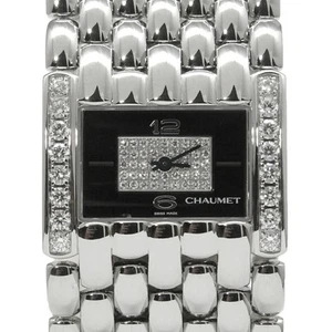 Wrist Watch CHAUMET Khesis S099401-21S Diamond Women's Analog Silver Quartz USED - Picture 1 of 6