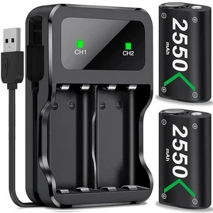 Rechargeable Battery Pack for Xbox One/Series X|S, 2×2520mWh Batteries With… - Picture 1 of 13