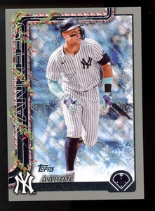 2025 Topps Holiday Aaron Judge  Silver  Glitter #H 161 Yankees - Picture 1 of 1