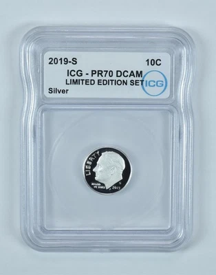 2019-S Roosevelt Dime Silver Limited Edition Set PR70 DCAM ICG - Image 1 of 4