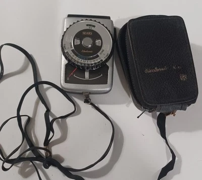Sears Electronic Light Meter Camera Photography w/ Leather Case Japan Made - Image 1 of 4
