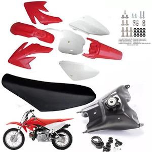 Roter Kunststoff Kotflügel/Kraftstofftank/Sitz/Schraube für CRF 70 CRF70 Motocross Pit Dirt Bike - Bild 1 von 20