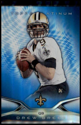 2014 Topps Platinum #18 Drew Brees Blue Wave Refractors - Image 1 of 2