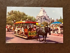 Vintage Disneyland Horse-Drawn Streetcar Vintage Post Card - Picture 1 of 2