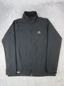 K-Way Jacket Mens Medium Black Softshell 2 Full Zip - Picture 1 of 9