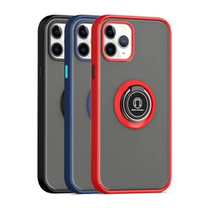 For Apple iPhone 13 /Pro Max Mini Hybrid Frosted Ring Holder Stand Case Cover - Picture 1 of 25