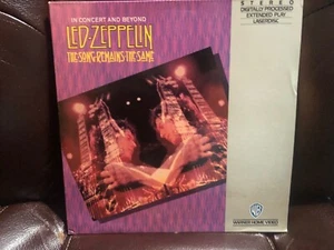 In Concert and Beyond Led- Zeppelin The Song remains the Same 12" Laserdisc - Picture 1 of 2