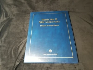 U.S. WORLD WAR 2 SHEETS IN DISPLAY FOLIO 50th Anniversary Deluxe Stamps  - Picture 1 of 5