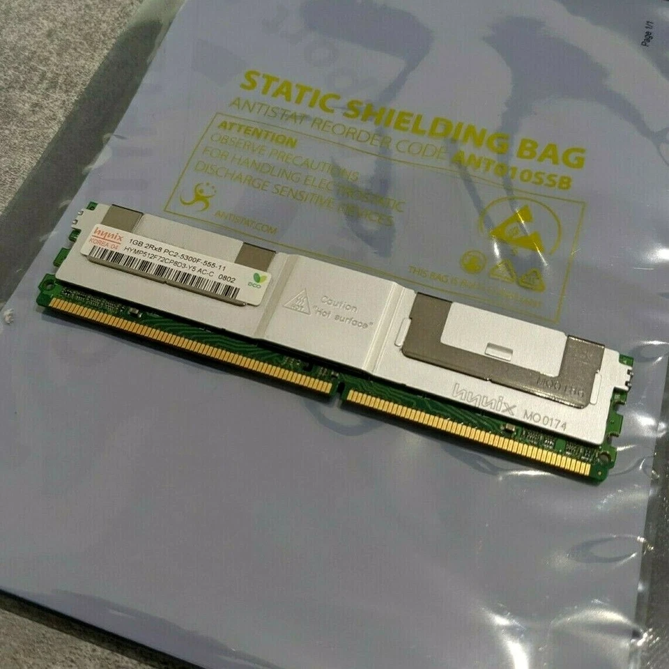 Hynix 1GB DDR2 PC2-5300 667Mhz FB-DIMM RAM PC2-5300F-555-11 HYMP512F72CP8D3-Y5 - Image 1 of 1
